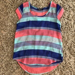 Sheer striped top